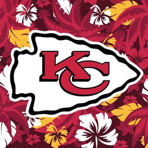 NFL Kansas City Chiefs Tropical Print Xbox 360 (Includes HDD) Skin